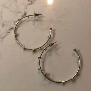 Kendra Scott Gold & CZ Hoops